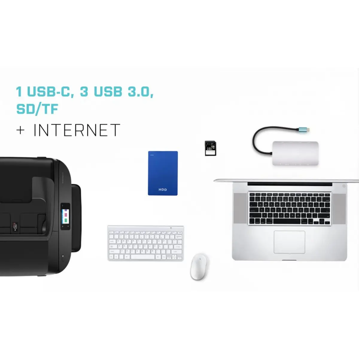 i-tec USB-C Metal Nano Dock HDMI/VGA with LAN + Power Delivery 100W + Charger 100W (bundle)