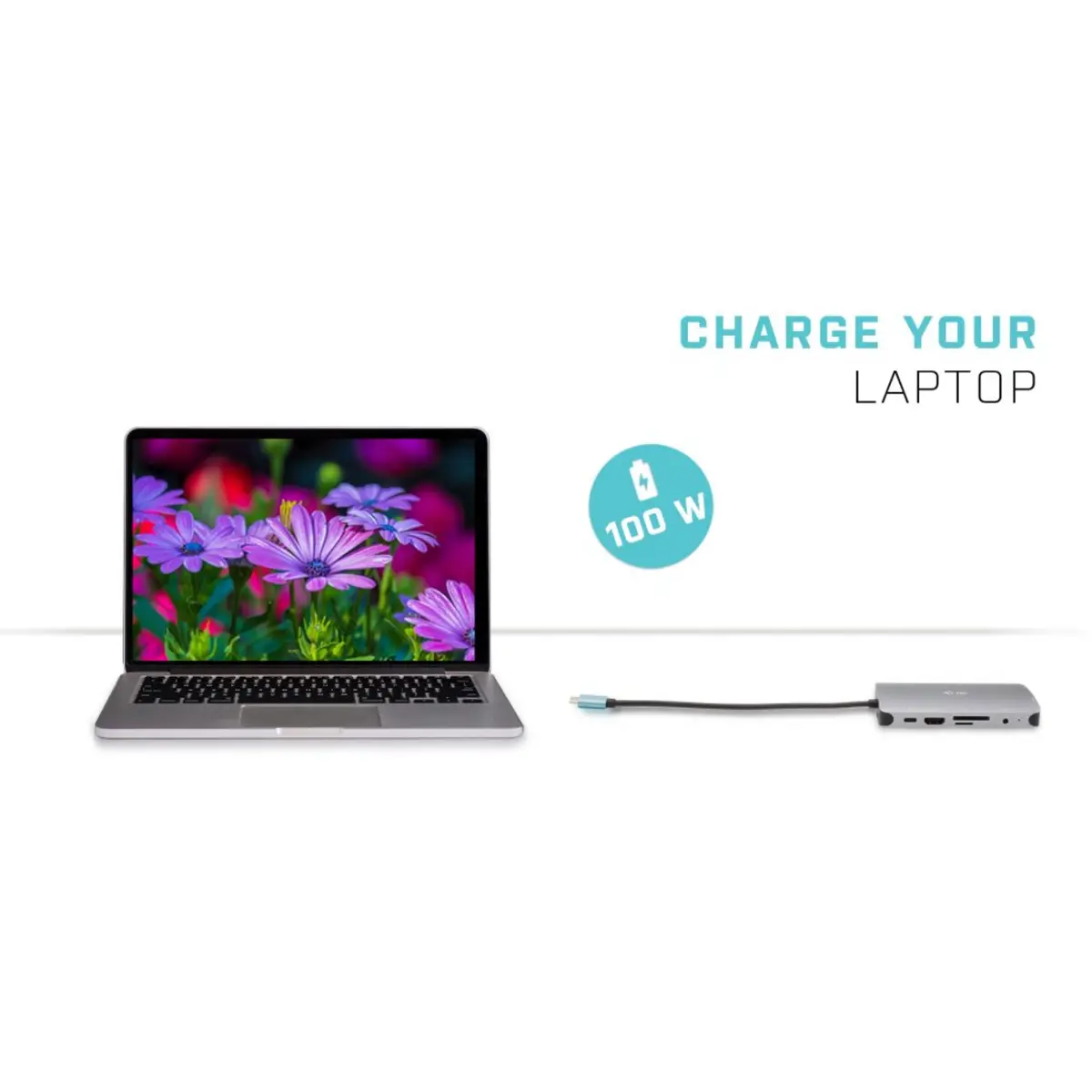 i-tec USB-C Metal Nano Dock HDMI/VGA with LAN + Power Delivery 100W + Charger 100W (bundle)