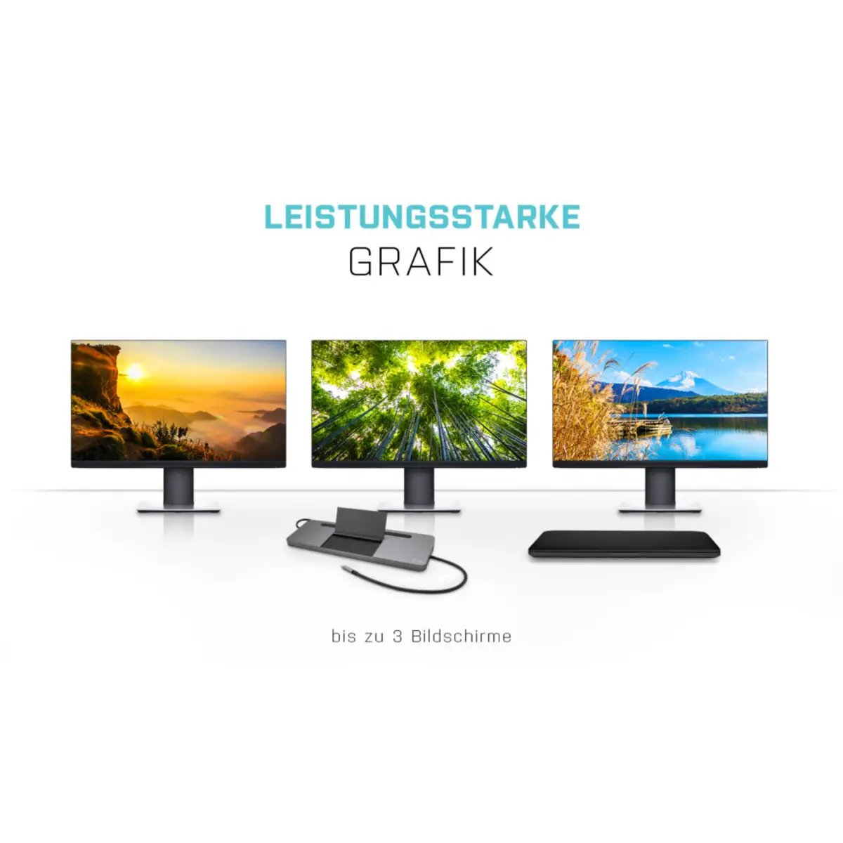 i-tec USB-C Metal Ergonomic 4K 3x Display Docking Station with Power Delivery 85W + i-tec Universal Charger 100W (bundle)