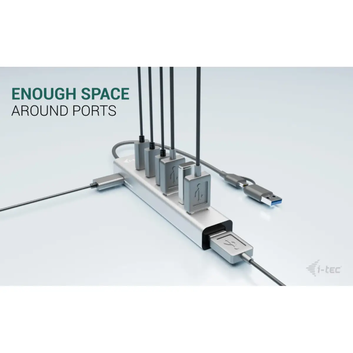 i-tec USB-C/USB-A Charging Metal HUB 7 Port (3x USB-C, 4x USB-A)