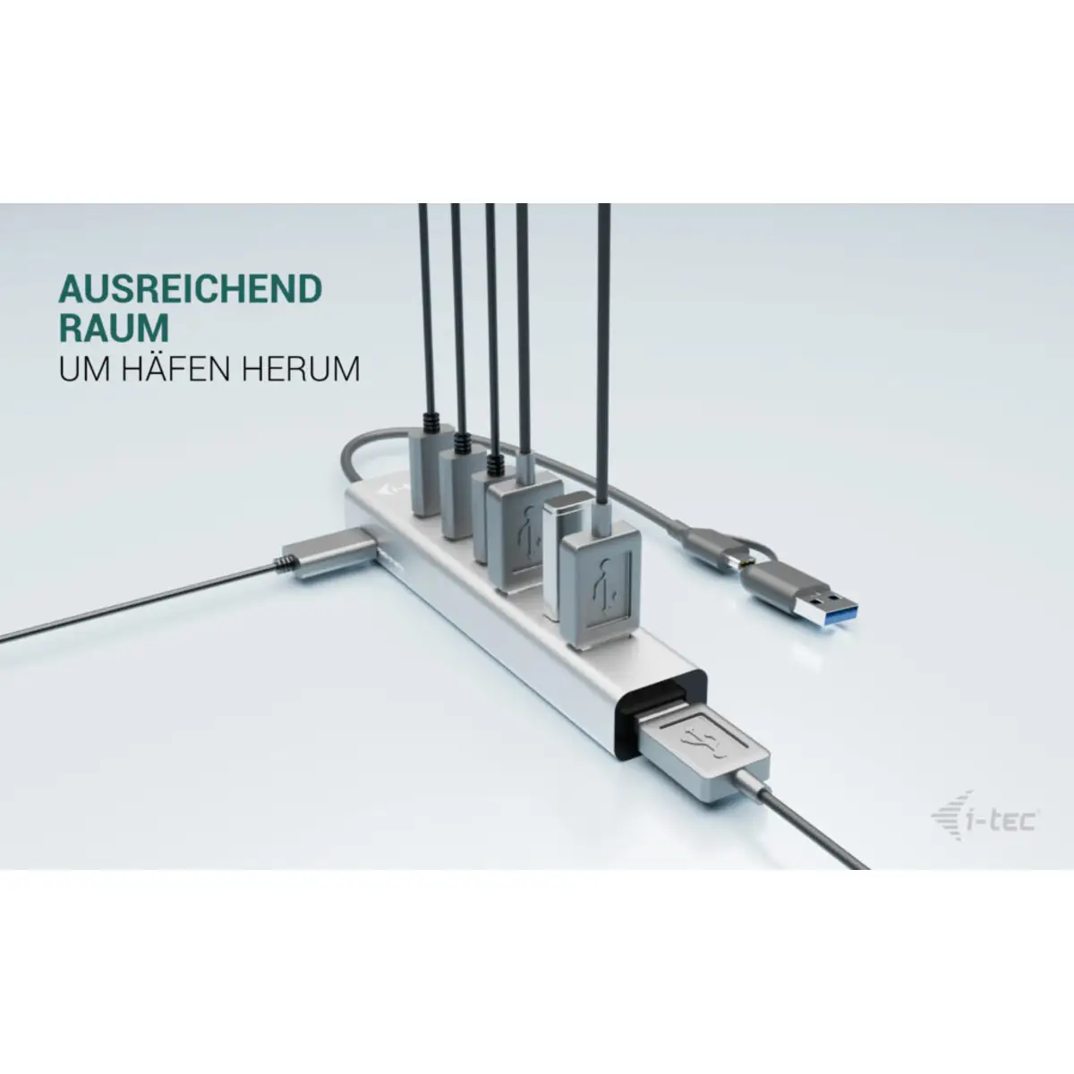 i-tec USB-C/USB-A Charging Metal HUB 7 Port (3x USB-C, 4x USB-A)