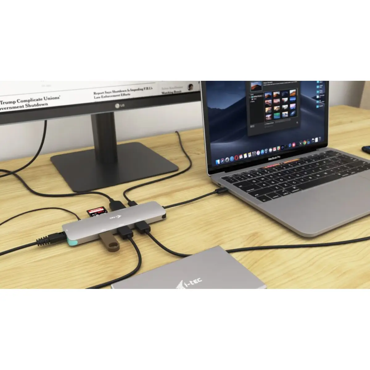 i-tec USB-C Metal Nano Docking Station 4K HDMI LAN with Power Delivery 100 W + Charger 100W