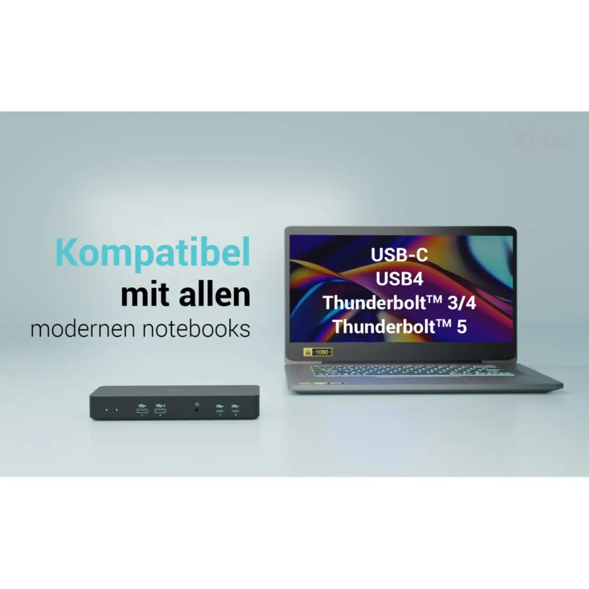 i-tec USB-C Intelligent Triple Display Docking Station, Power Delivery 100W