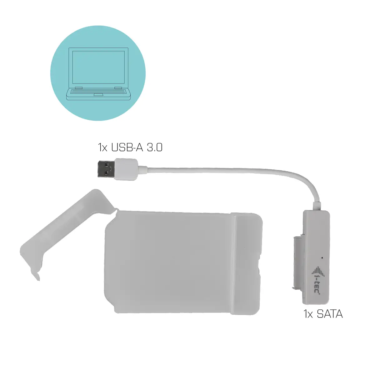 i-tec MySafe USB 3.0 Easy, White