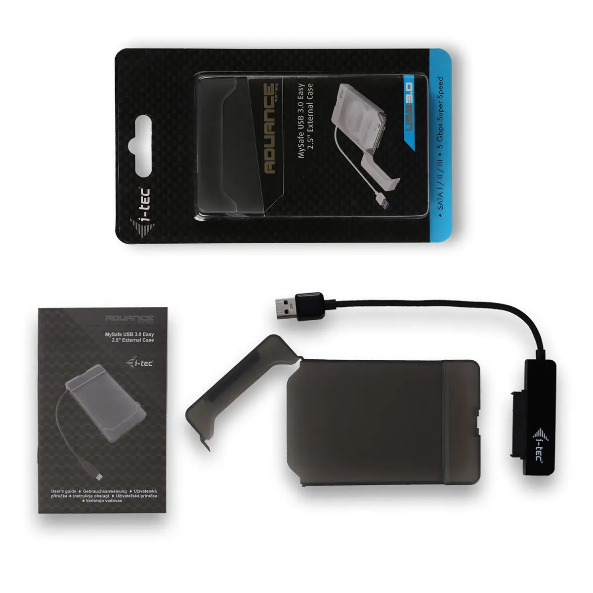 i-tec MySafe USB 3.0 Easy, Black