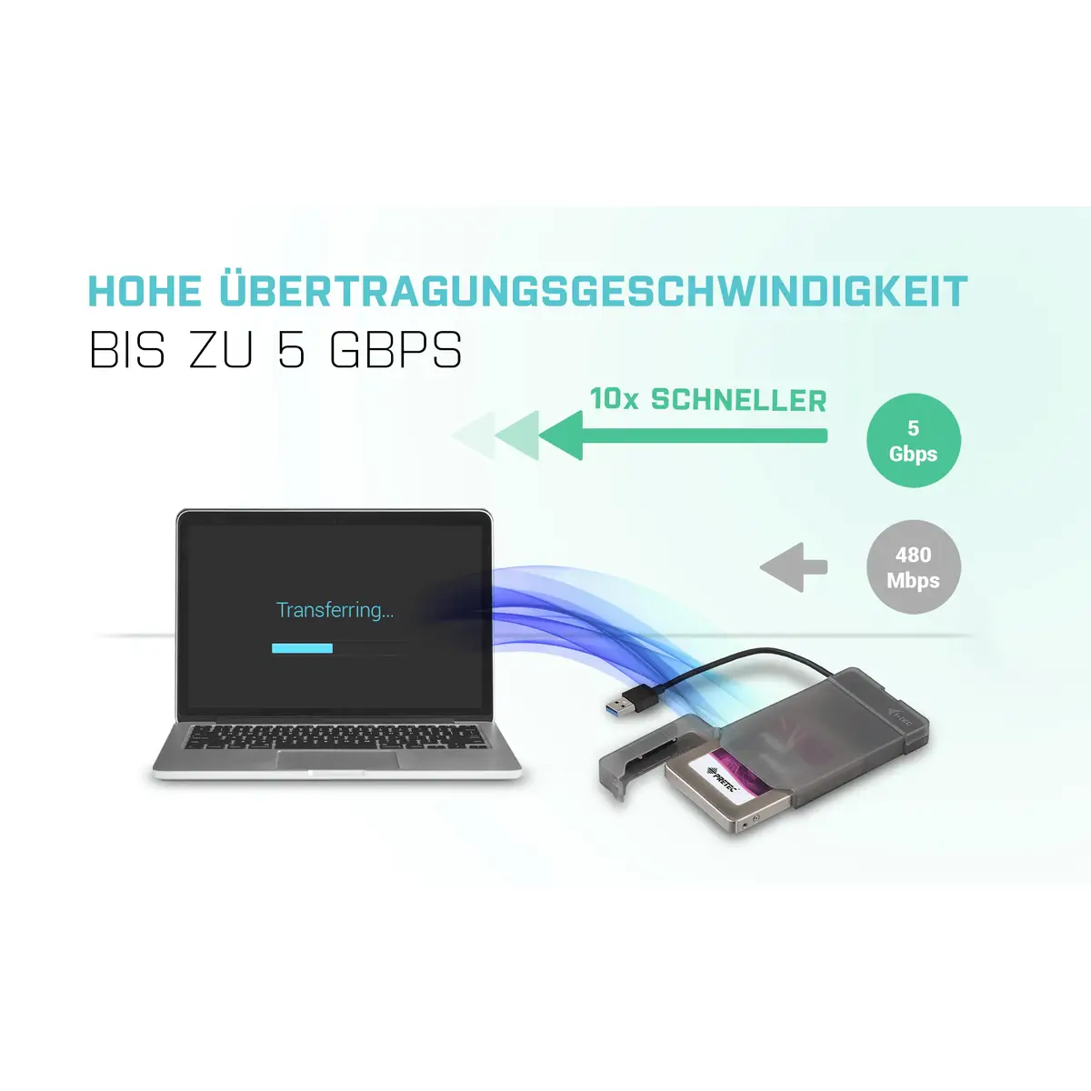 i-tec MySafe USB 3.0 Easy, Black