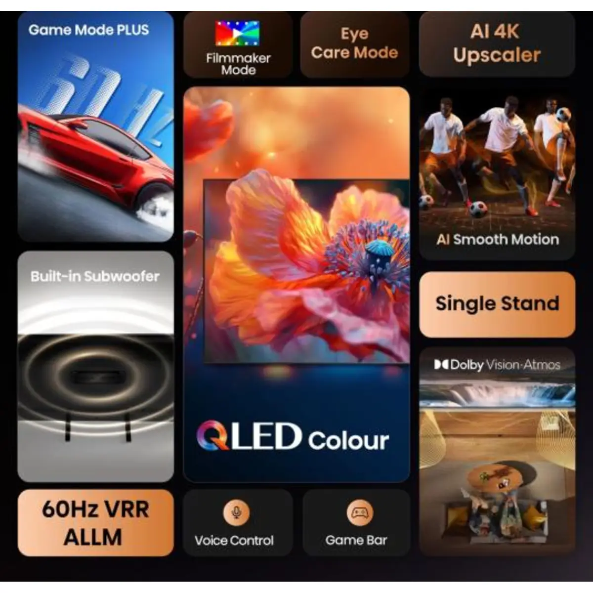 TV 50A7Q 50", QLED 4K, 60Hz, 400 Nits