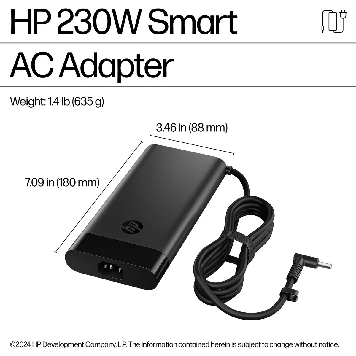 230 W Smart AC-Adapter, Laptop, Drinnen, 115 V, 47 - 63 Hz, 230 W, 19.5 V
