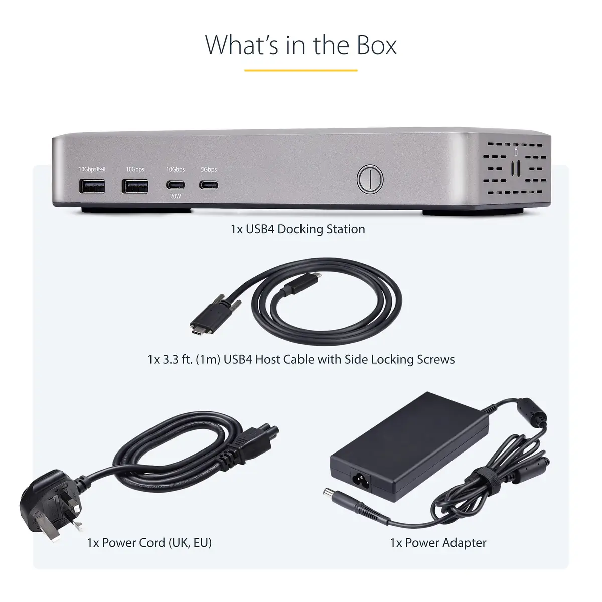 USB4 DOCKING STATION DUAL 4K
