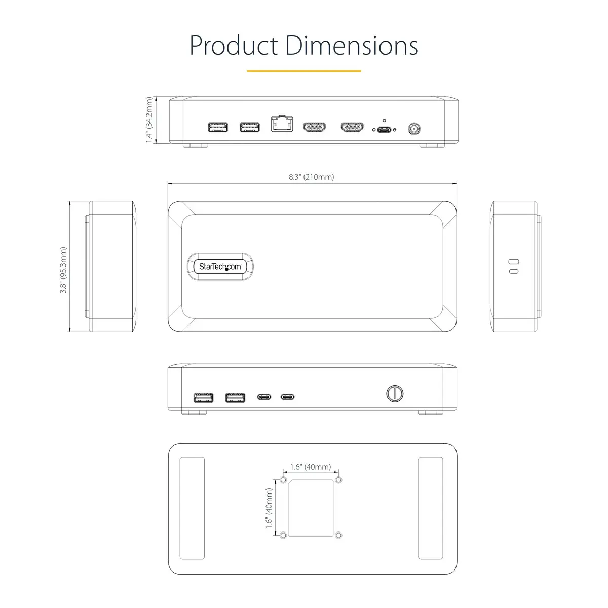 USB4 DOCKING STATION DUAL 4K