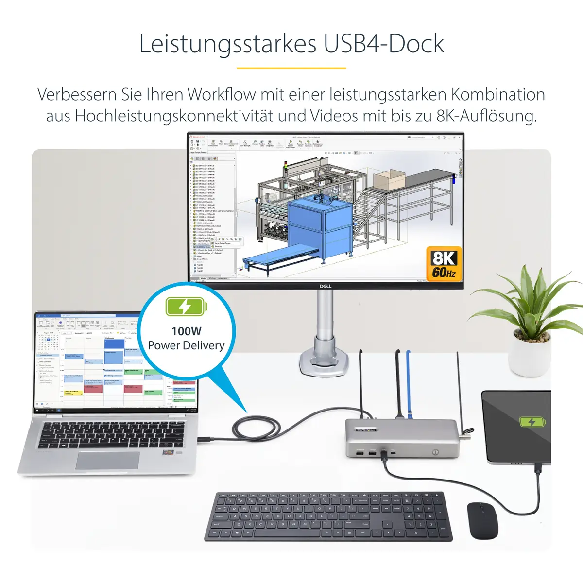 USB4 DOCKING STATION DUAL 4K