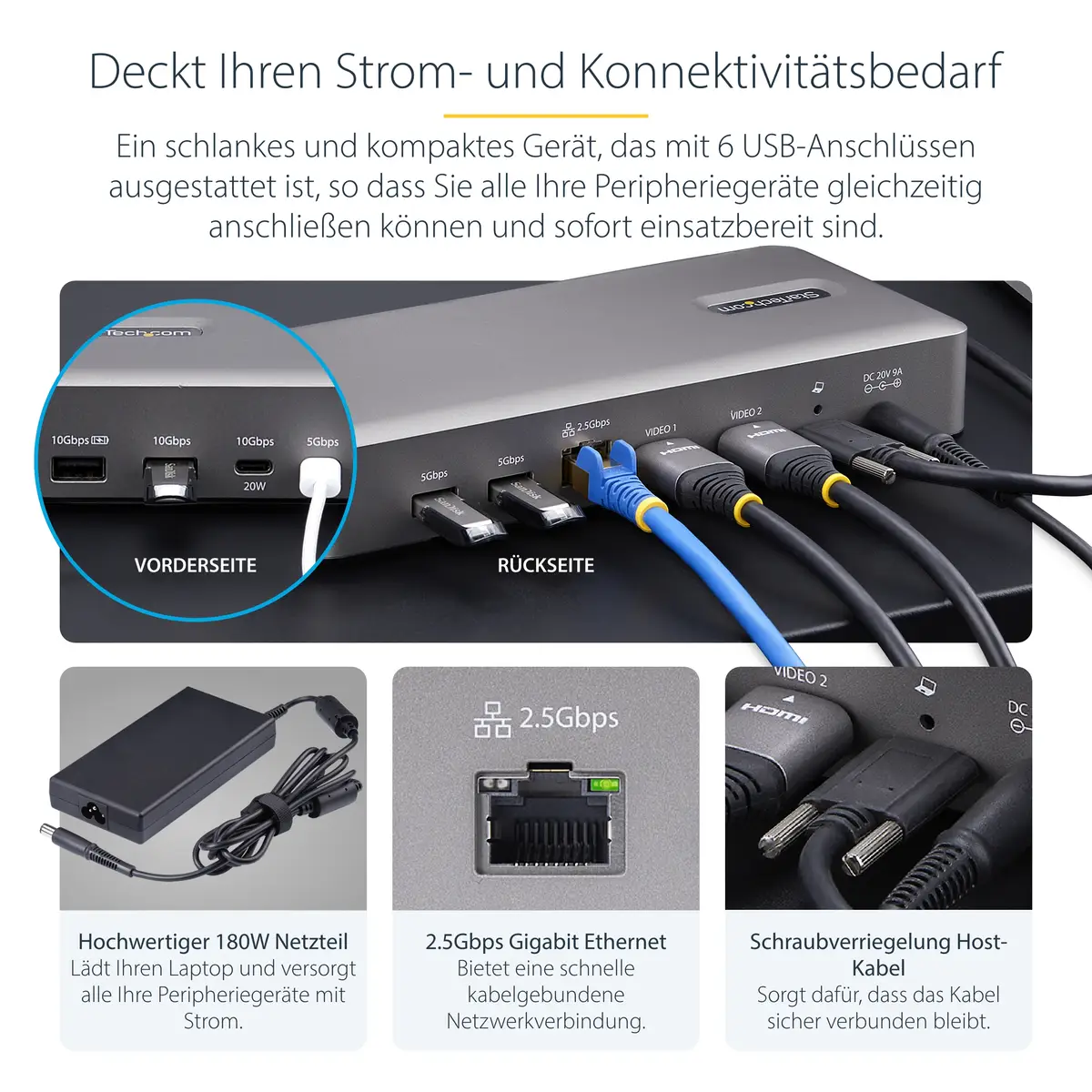 USB4 DOCKING STATION DUAL 4K