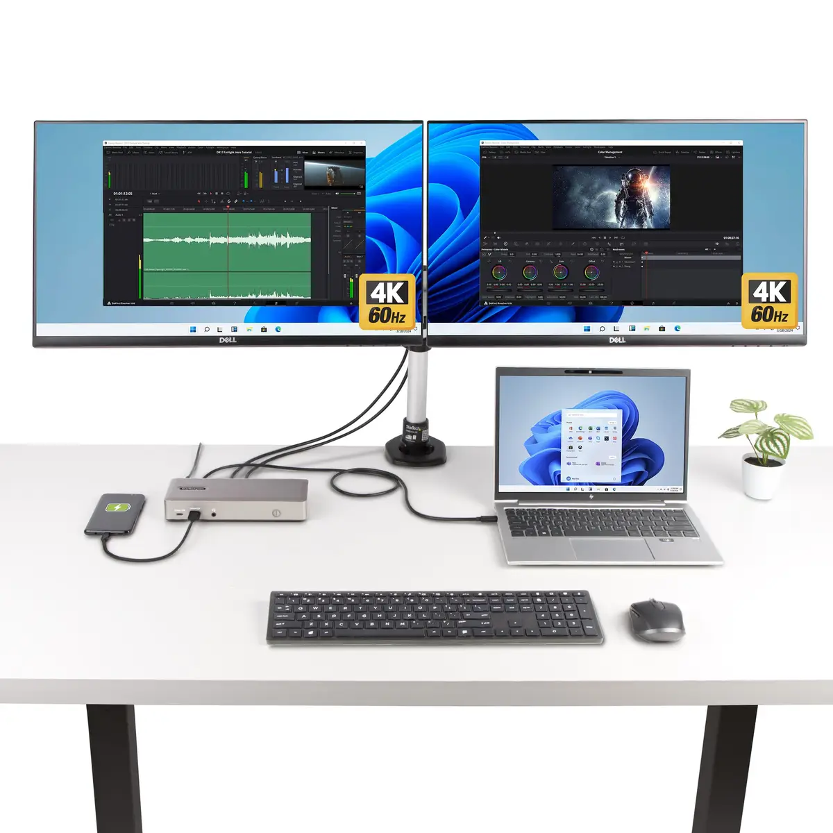 3X MONITOR USB4 DOCK 100W PD