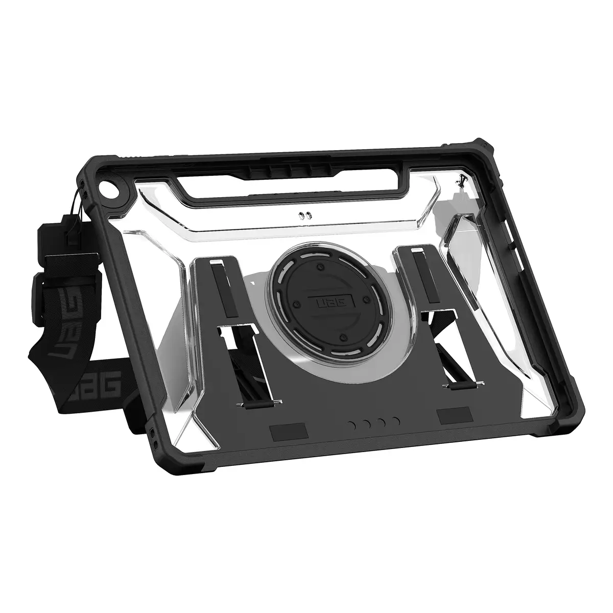 Plasma Handstrap & Kickstand Case für Microsoft Surface Pro 12" (1. Edition) ice (transparent)/schwarz