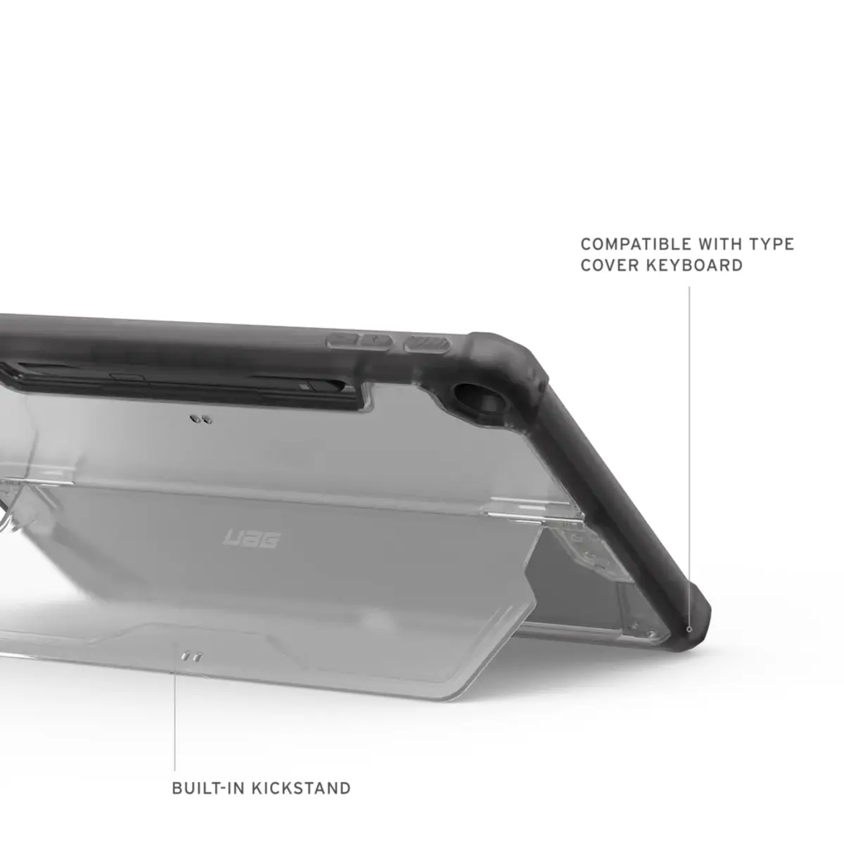 Plyo Case für Microsoft Surface Pro 12" (1. Edition) ice (transparent)/ash