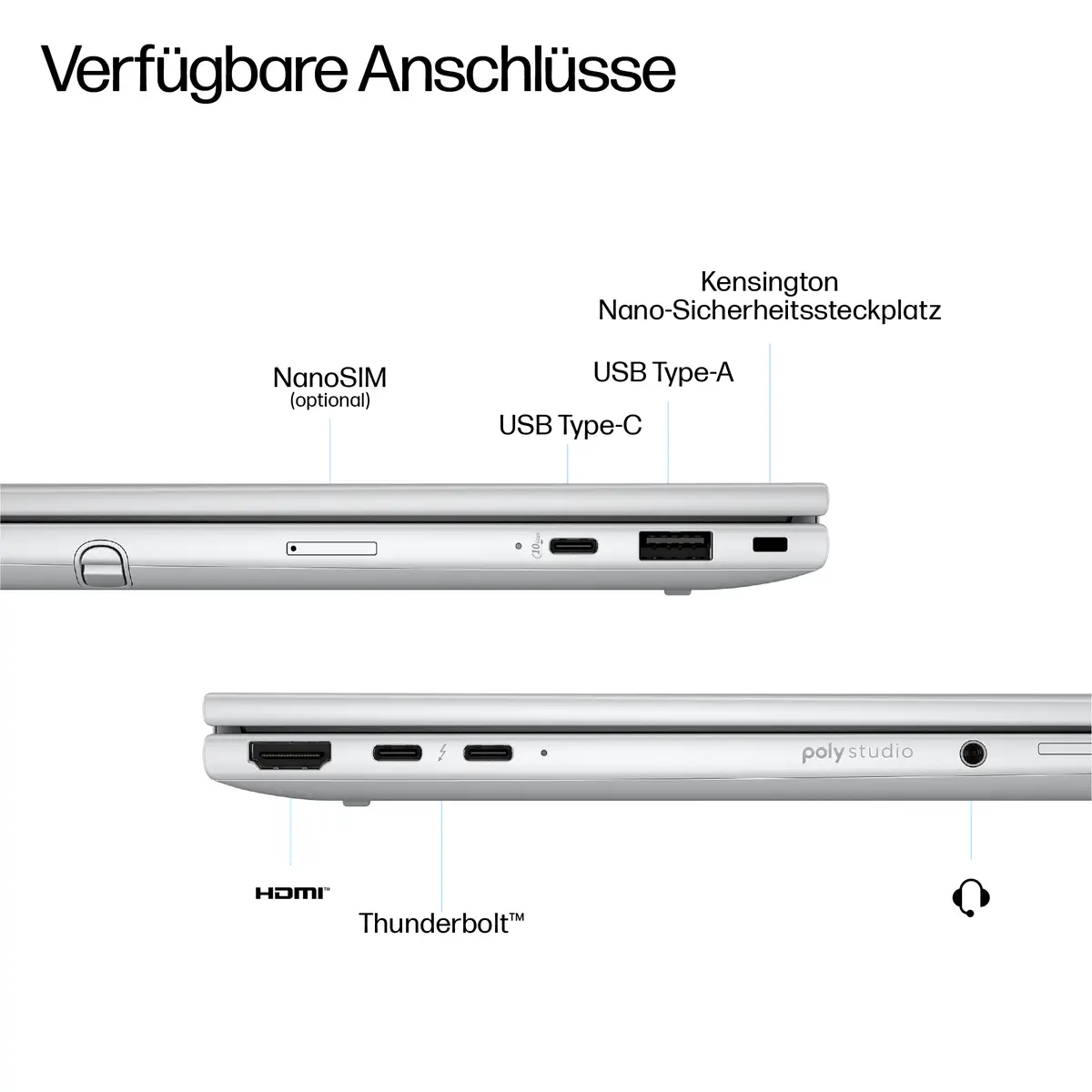 EliteBook 8 Flip G1i 13 inch Notebook AI PC, 13.3", Touchscreen, Windows 11 Pro, Intel Core™ Ultra 5, 16GB RAM, 512GB SSD, WUXGA
