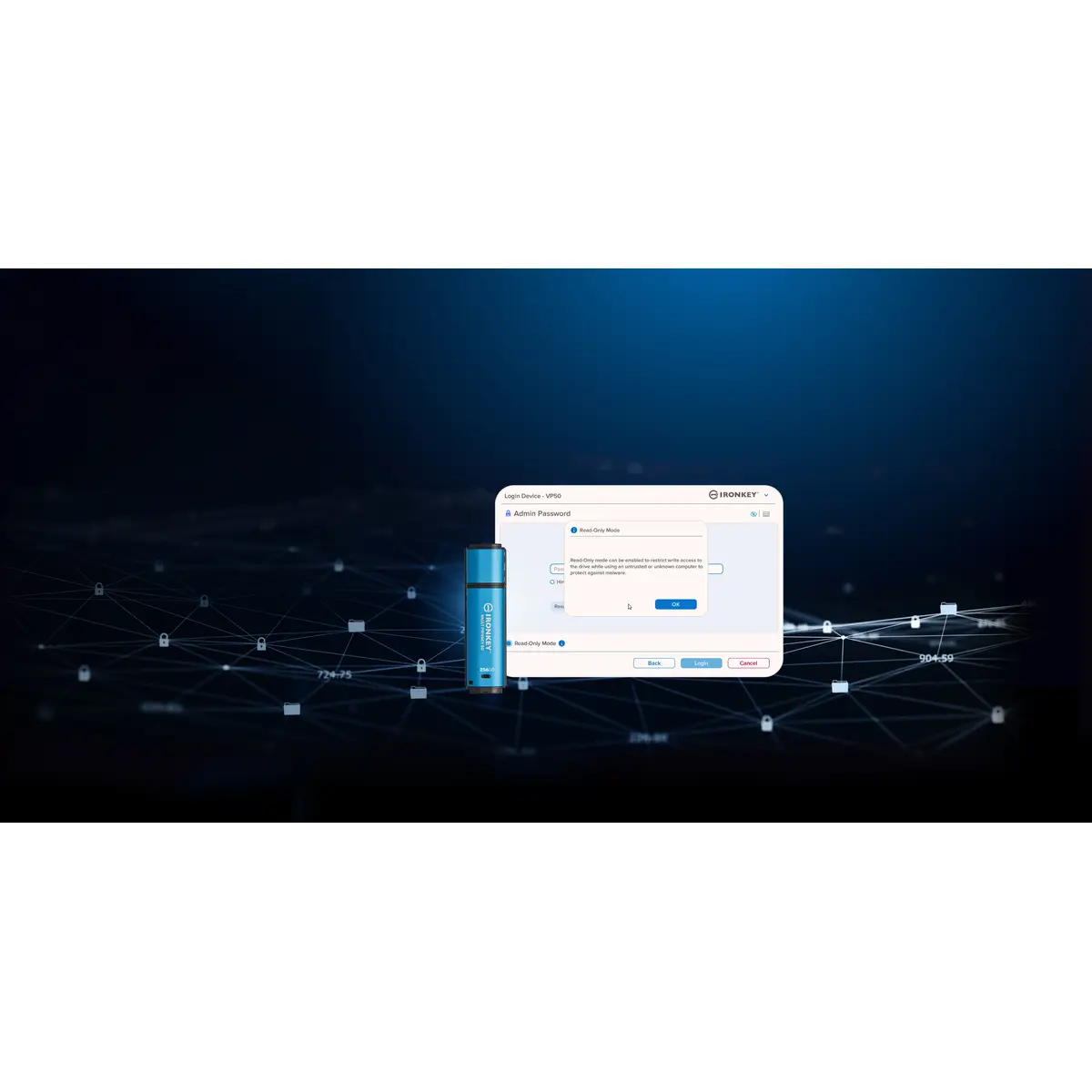 IronKey Vault Privacy 50 256GB USB 3.2 Stick