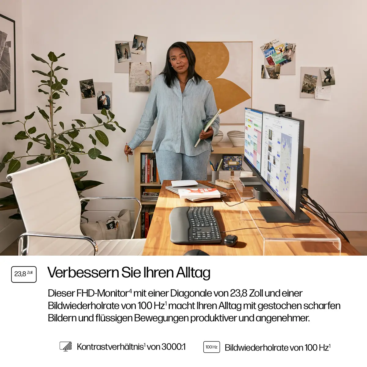 Series 3 Pro Serie 3 Pro 23,8-Zoll-FHD-Monitor – 324pv, 60,5 cm (23.8"), 1920 x 1080 Pixel, Full HD, LCD, 5 ms, Schwarz