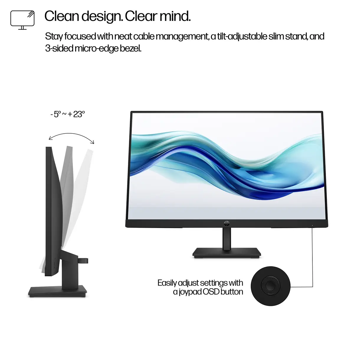 Series 3 Pro Serie 3 Pro 23,8-Zoll-FHD-Monitor – 324pf, 60,5 cm (23.8"), 1920 x 1080 Pixel, Full HD, LCD, 5 ms, Schwarz