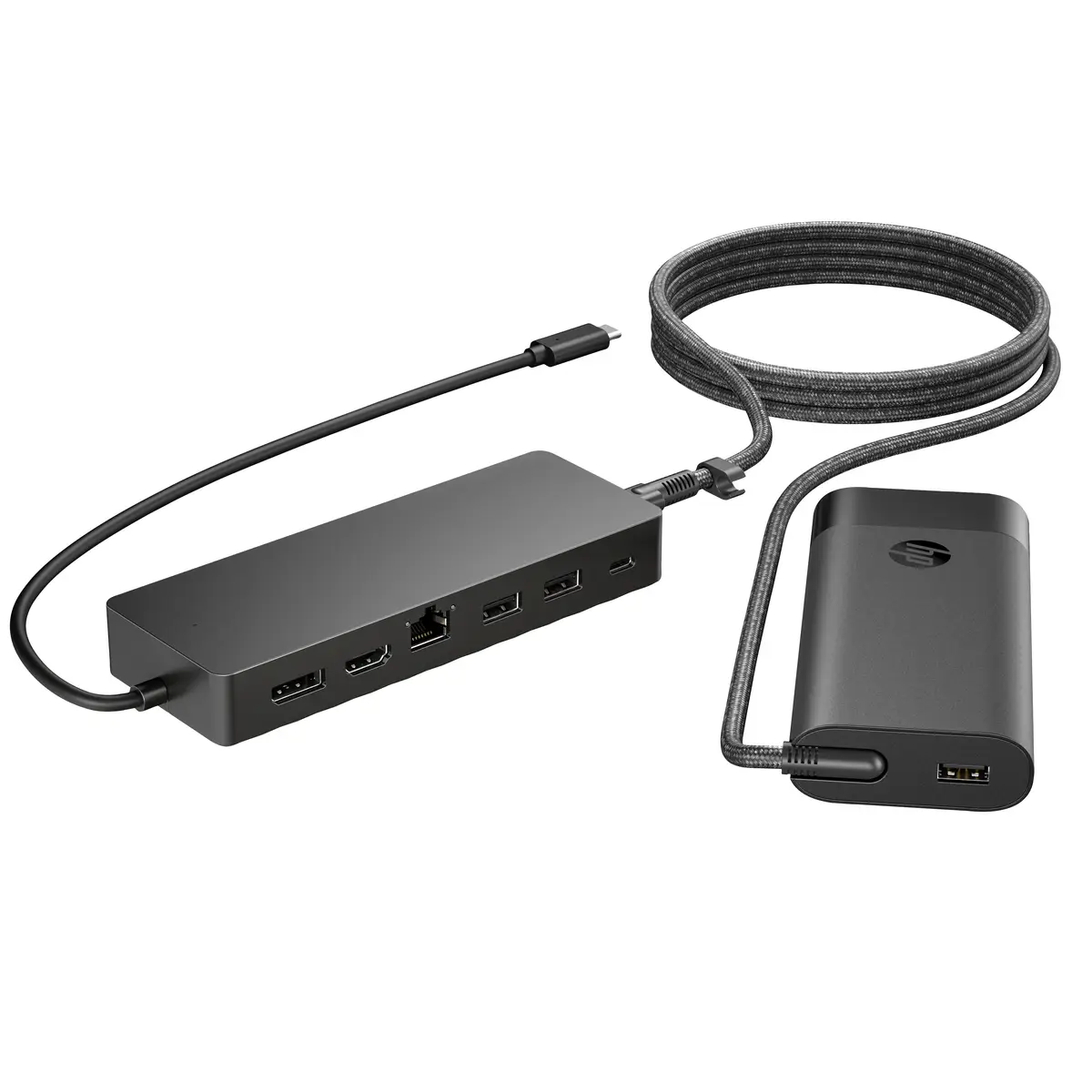 Universelles USB-C-Hub- und Laptop-Ladegerät, Kombo, Kabelgebunden, USB 3.2 Gen 1 (3.1 Gen 1) Type-C, 65 W, Schwarz, China, USB