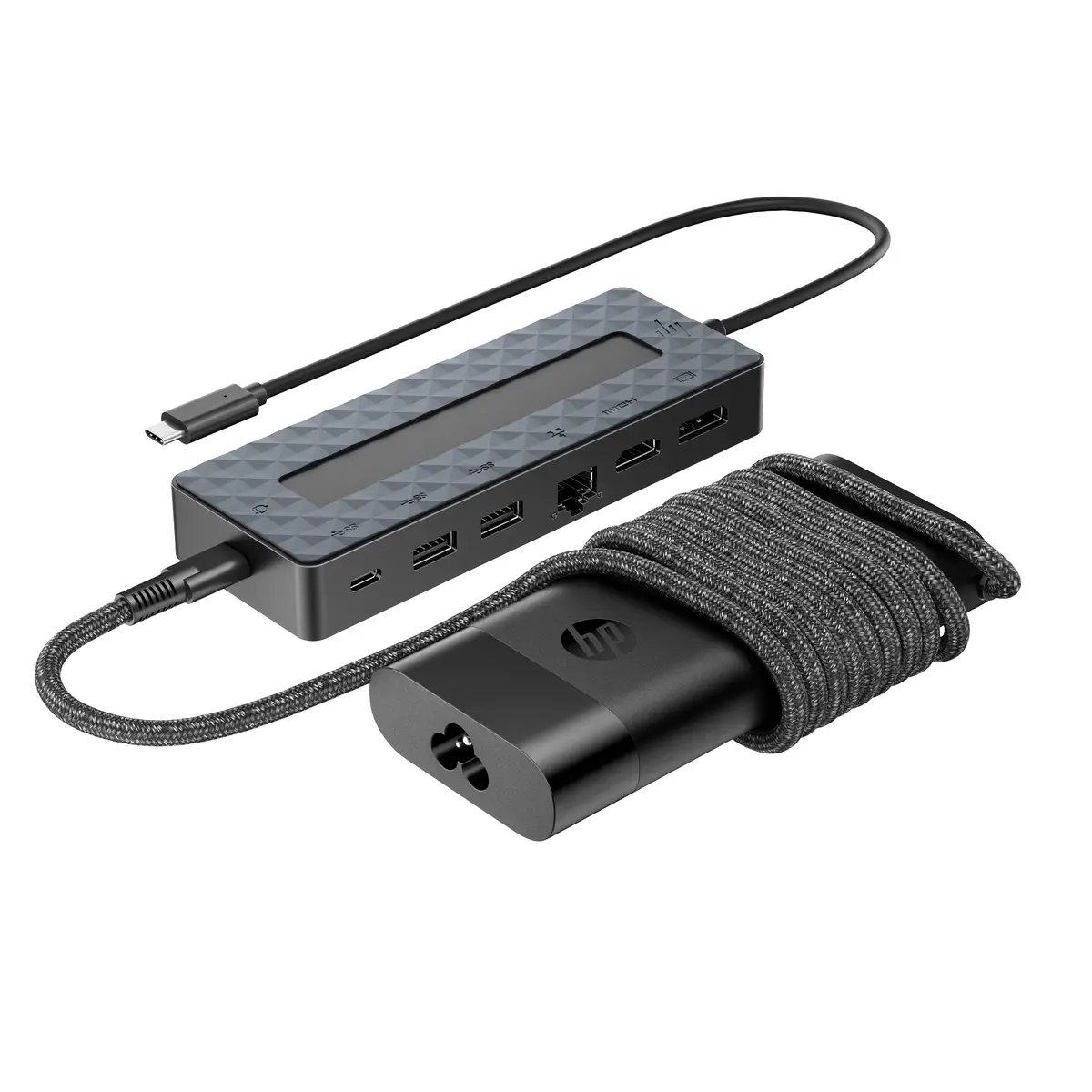 Universelles USB-C-Hub- und Laptop-Ladegerät, Kombo, Kabelgebunden, USB 3.2 Gen 1 (3.1 Gen 1) Type-C, 65 W, Schwarz, China, USB