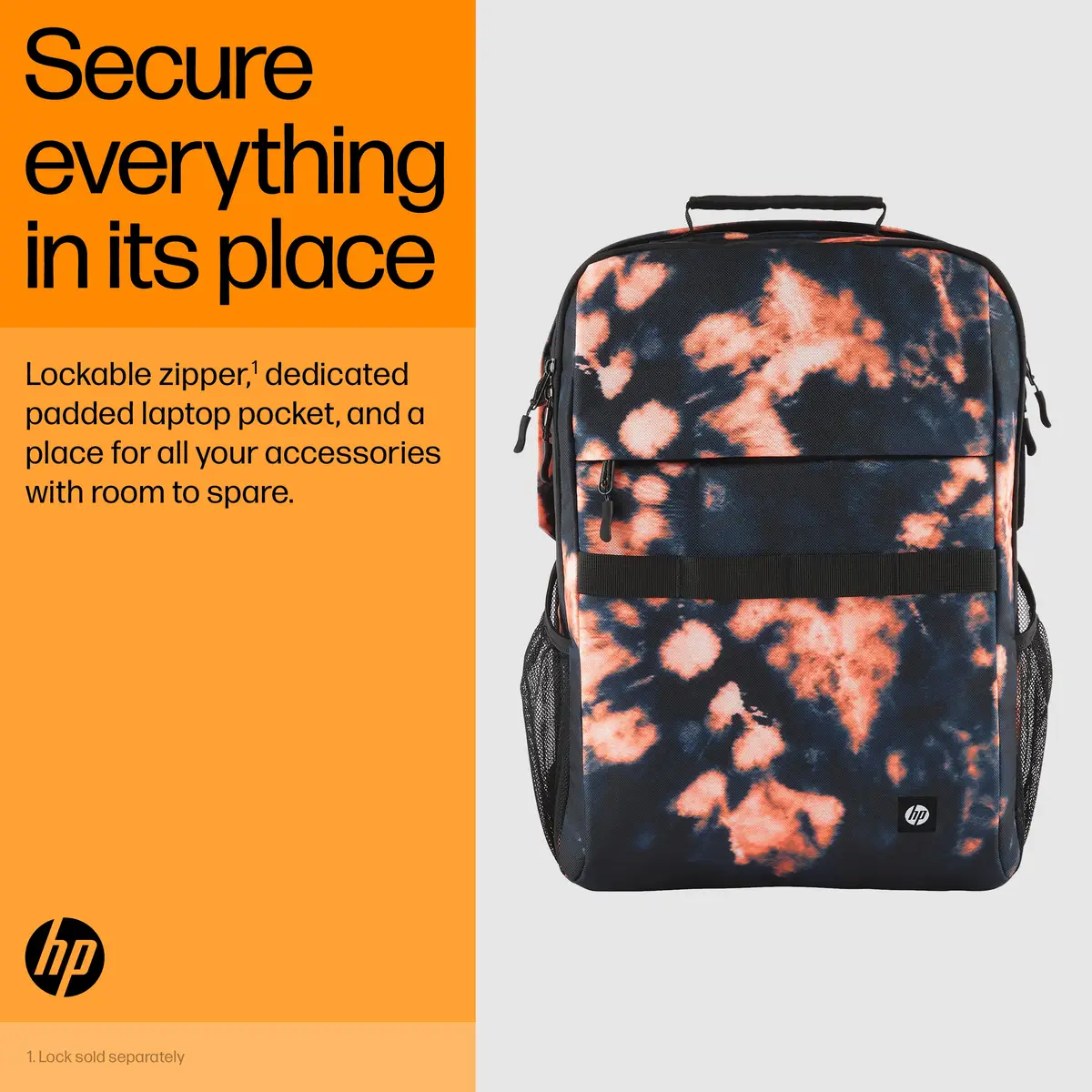 Campus XL Rucksack (Tie Dye), 40,9 cm (16.1"), Notebook-Gehäuse, Polyester, Hartschaumstoff