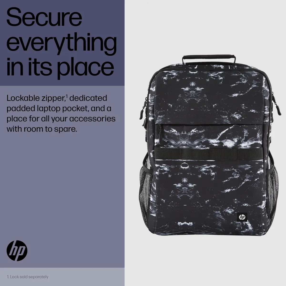 Campus XL Rucksack (Marble Stone), 40,9 cm (16.1"), Notebook-Gehäuse, Polyester, Hartschaumstoff