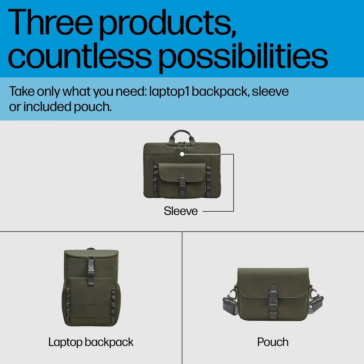 15,6 Zoll Modularer Laptop Rucksack, Rucksack, 39,6 cm (15.6"), 1,54 kg