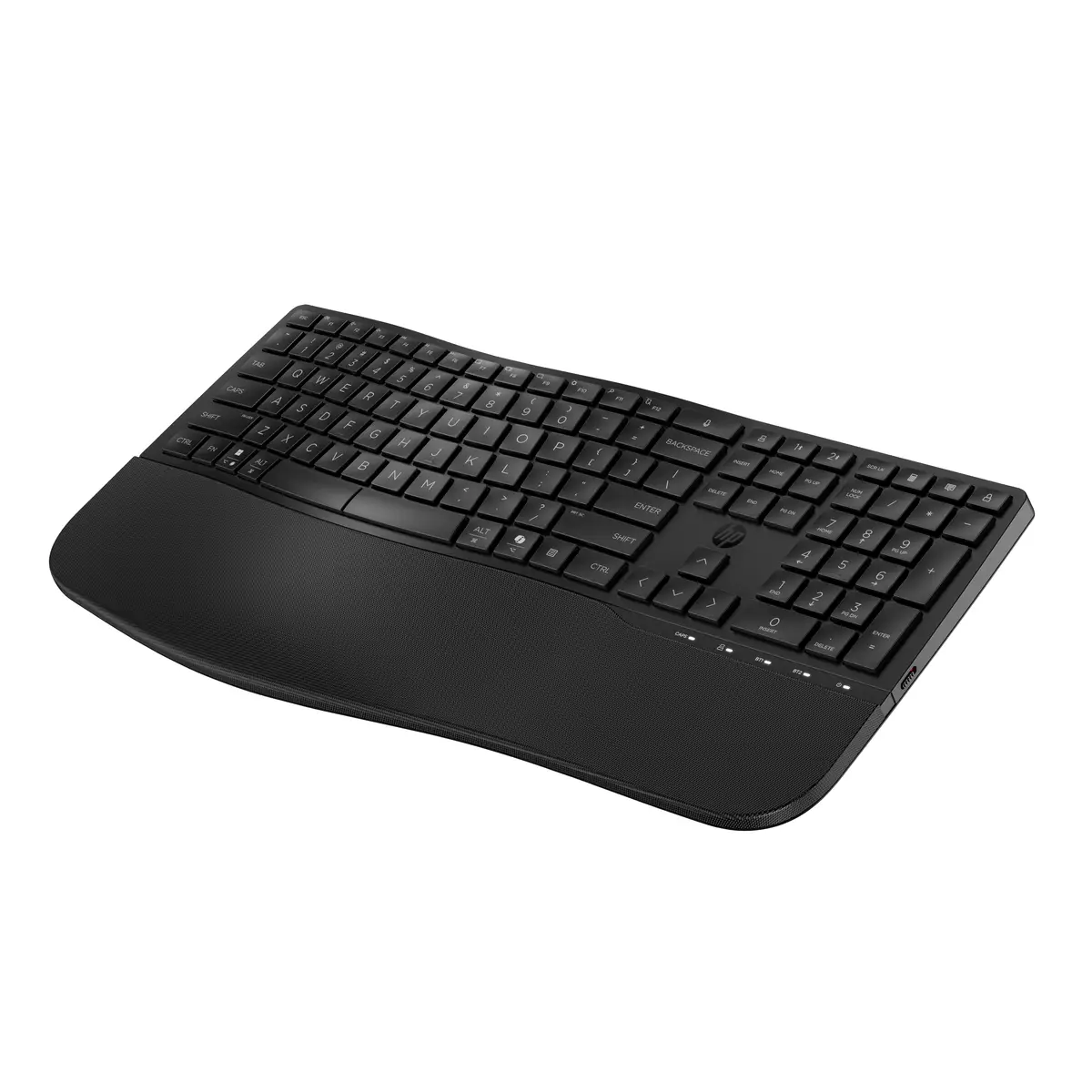 685 Comfort Dual-Mode-Tastatur, Volle Größe (100%), Kabellos, RF Wireless + Bluetooth, Membran Key Switch, Schwarz