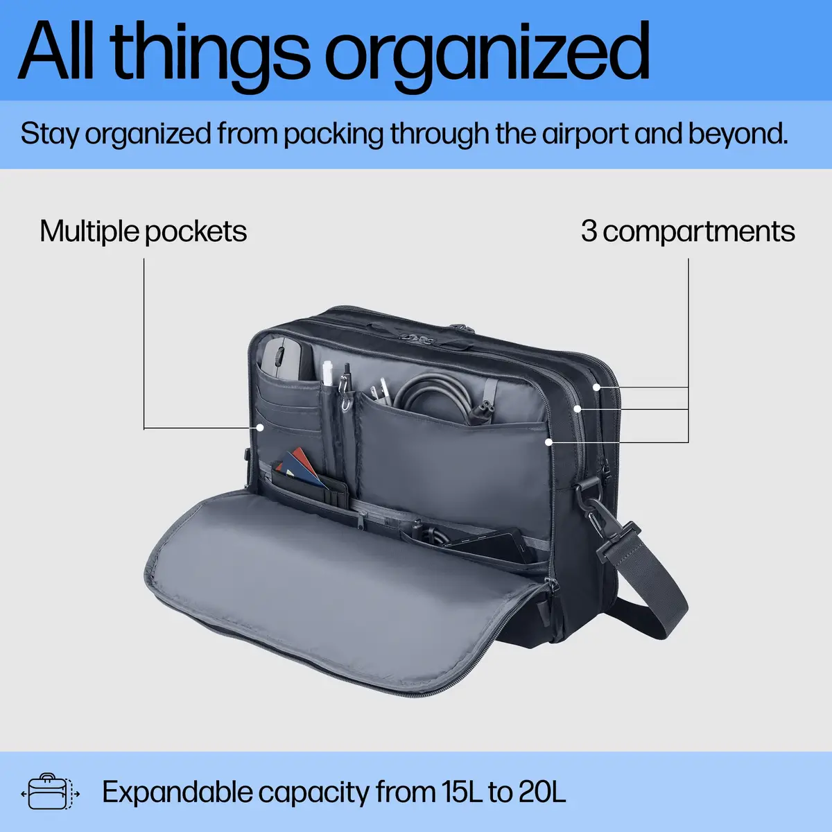 Travel Plus Laptop-Tasche, 15 Liter und 14 Zoll, Aktenkoffer, 35,8 cm (14.1"), 820 g