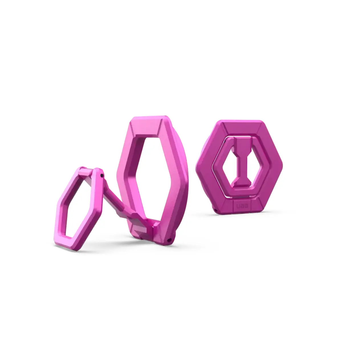 UAG Magnetic Halterung/Haltering mit Standfunktion für UAG Cases mit eingebautem Magnet pink.