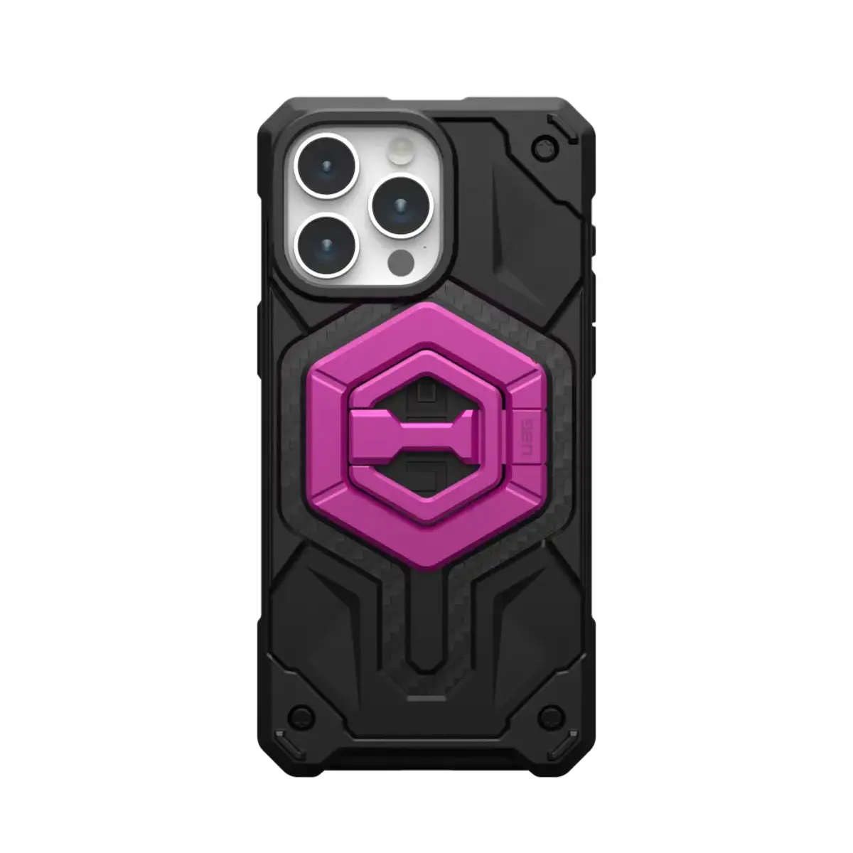 UAG Magnetic Halterung/Haltering mit Standfunktion für UAG Cases mit eingebautem Magnet pink.