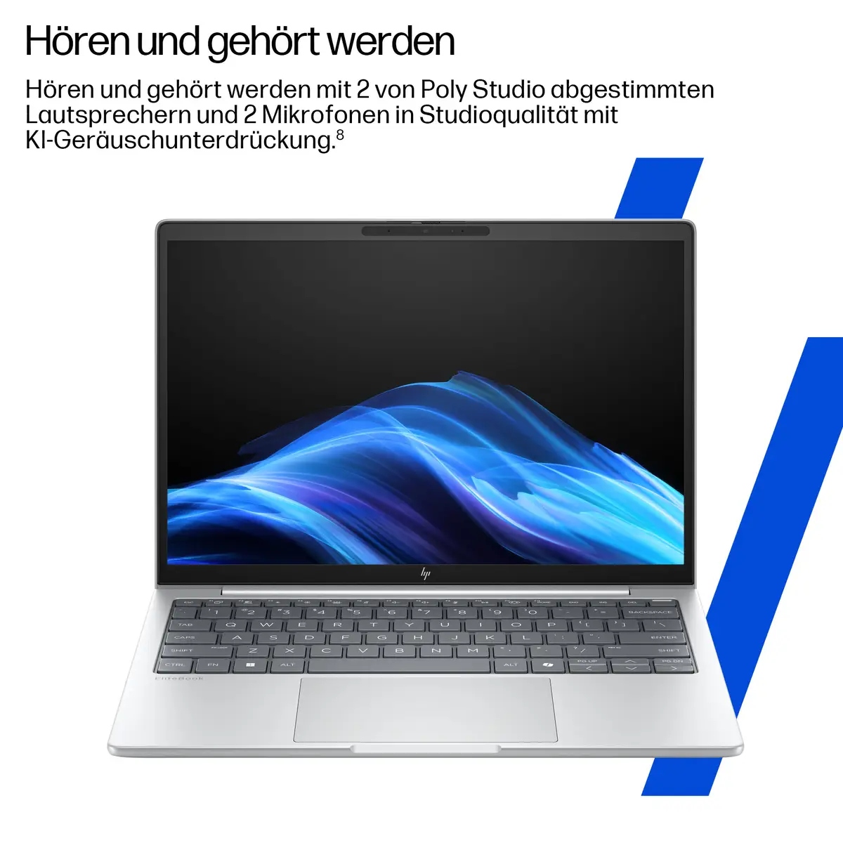 EliteBook 8 G1i 16 inch Notebook AI PC, 16", Windows 11 Pro, Intel Core™ Ultra 7, 32GB RAM, 1TB SSD, WUXGA
