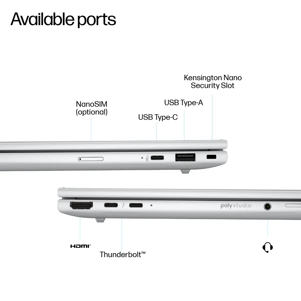 EliteBook 8 G1a 14 inch Notebook Next Gen AI PC, 14", Windows 11 Pro, AMD Ryzen™ AI 5, 32GB RAM, 512GB SSD, 2.5K