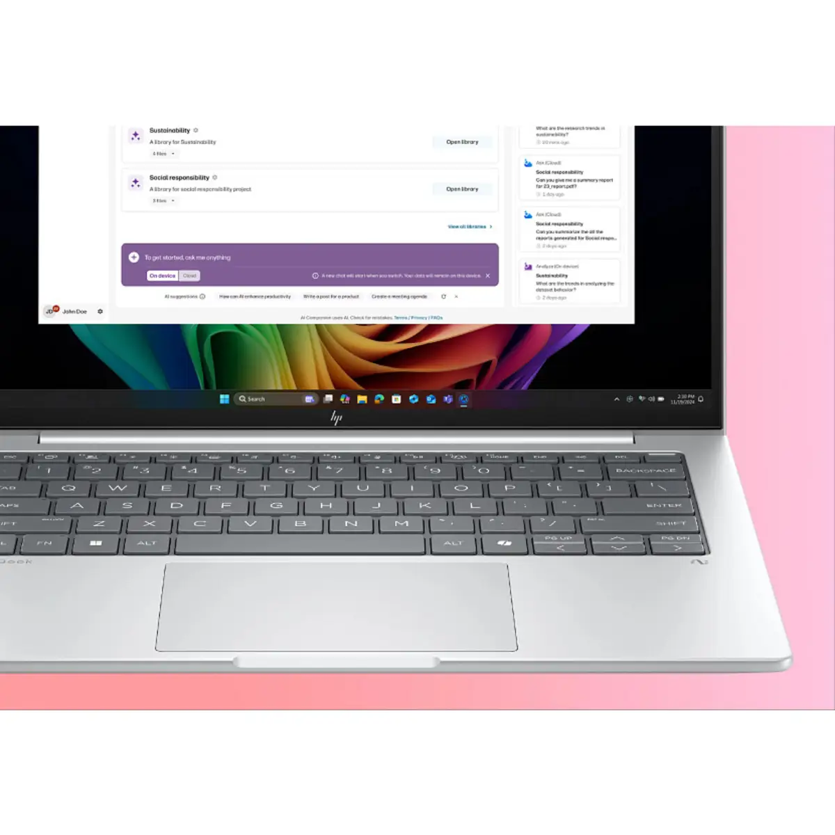 EliteBook 8 G1a 14 inch Notebook Next Gen AI PC, 14", Windows 11 Pro, AMD Ryzen™ AI 5, 32GB RAM, 512GB SSD, 2.5K