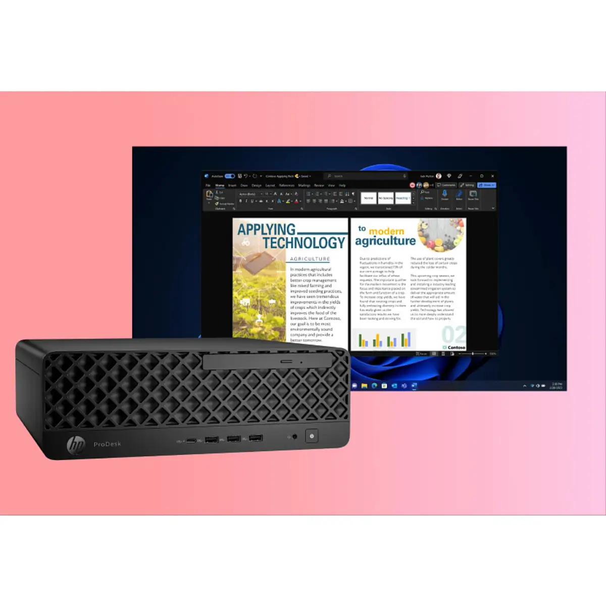 ProDesk 4 SFF G1i Desktop AI PC, Intel Core Ultra 5, 235, 32 GB, DDR5-SDRAM, 512 GB, Windows 11 Pro