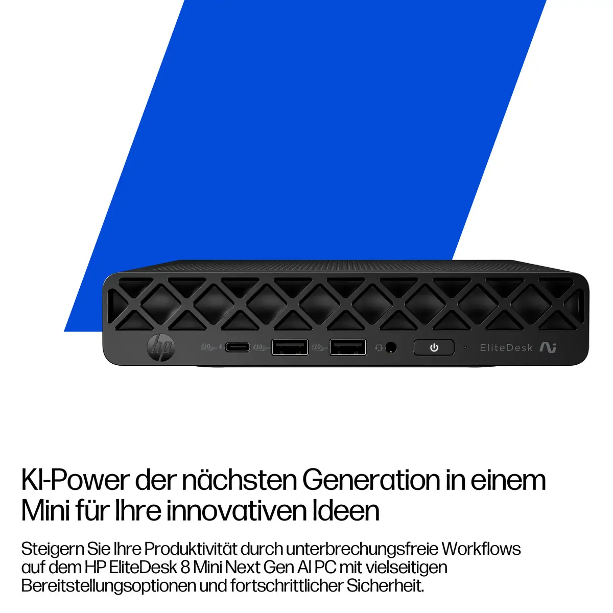 EliteDesk 8 Mini G1a Desktop Next Gen AI PC, Windows 11 Pro