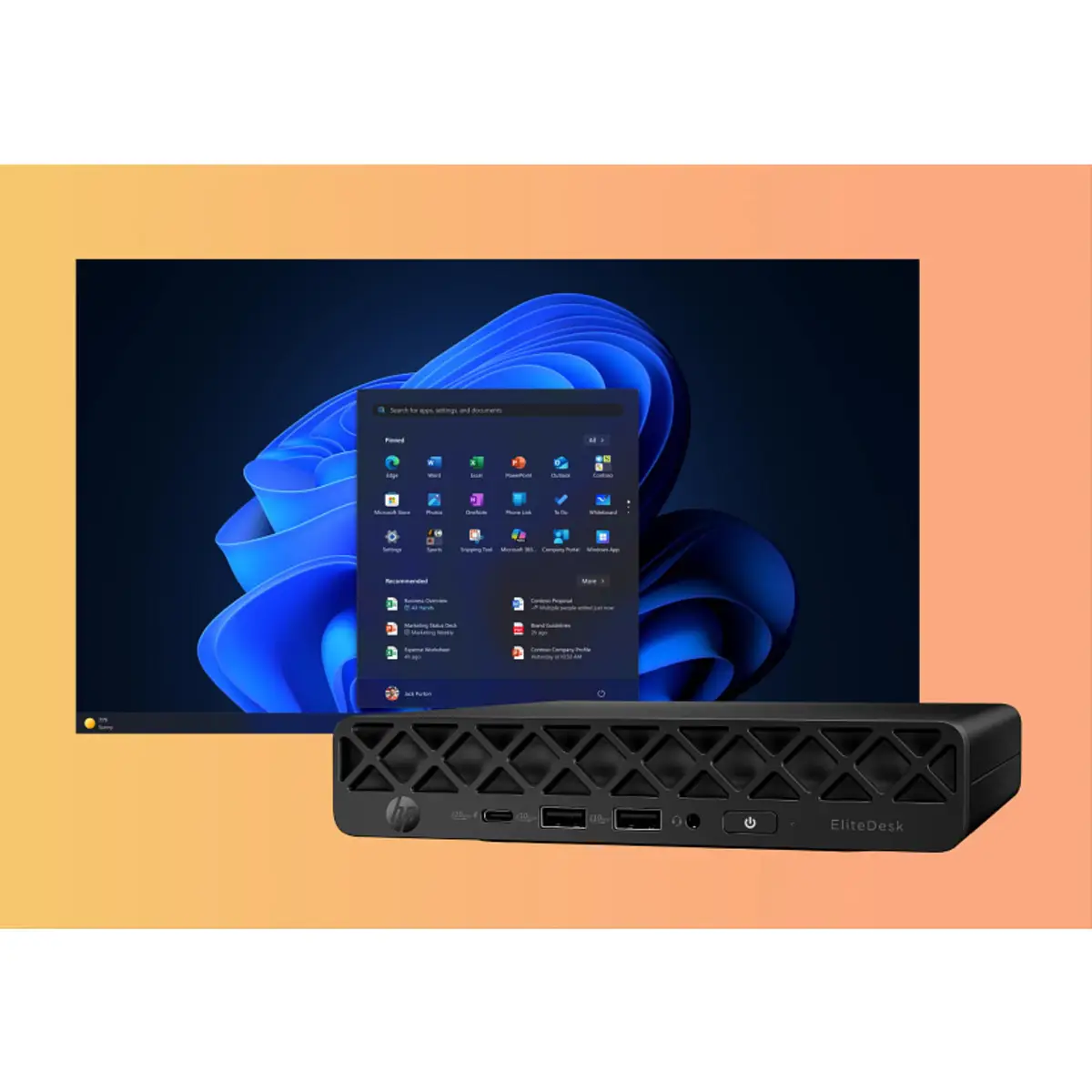 EliteDesk 8 Mini G1a Desktop PC, Windows 11 Pro