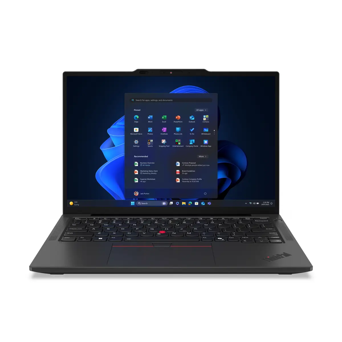 Lenovo ThinkPad X13 Gen 6 21RK 180°-Scharnierdesign Intel Core Ultra 7 255U Win 11 Pro Intel Graphics 32 GB RAM 1 TB SSD TCG Opal Encryption 2, NVMe, Performance 33.8 cm (13.3") IPS 1920 x 1200 NFC Wi-Fi 7 Blue