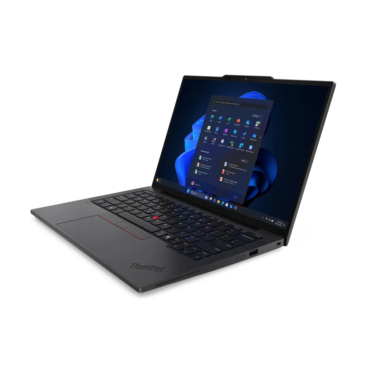 Lenovo ThinkPad X13 Gen 6 21RK 180°-Scharnierdesign Intel Core Ultra 7 255U Win 11 Pro Intel Graphics 32 GB RAM 1 TB SSD TCG Opal Encryption 2, NVMe, Performance 33.8 cm (13.3") IPS 1920 x 1200 NFC Wi-Fi 7 Blue