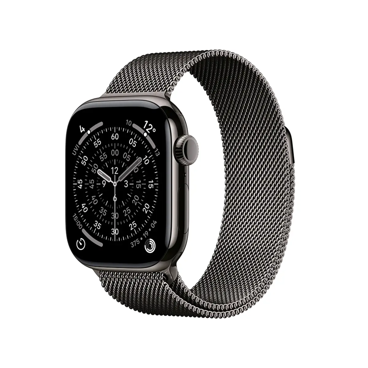 Apple Watch Series 11 GPS + Cellular 46mm Slate Titanium Case with Slate Milanese Loop M/L