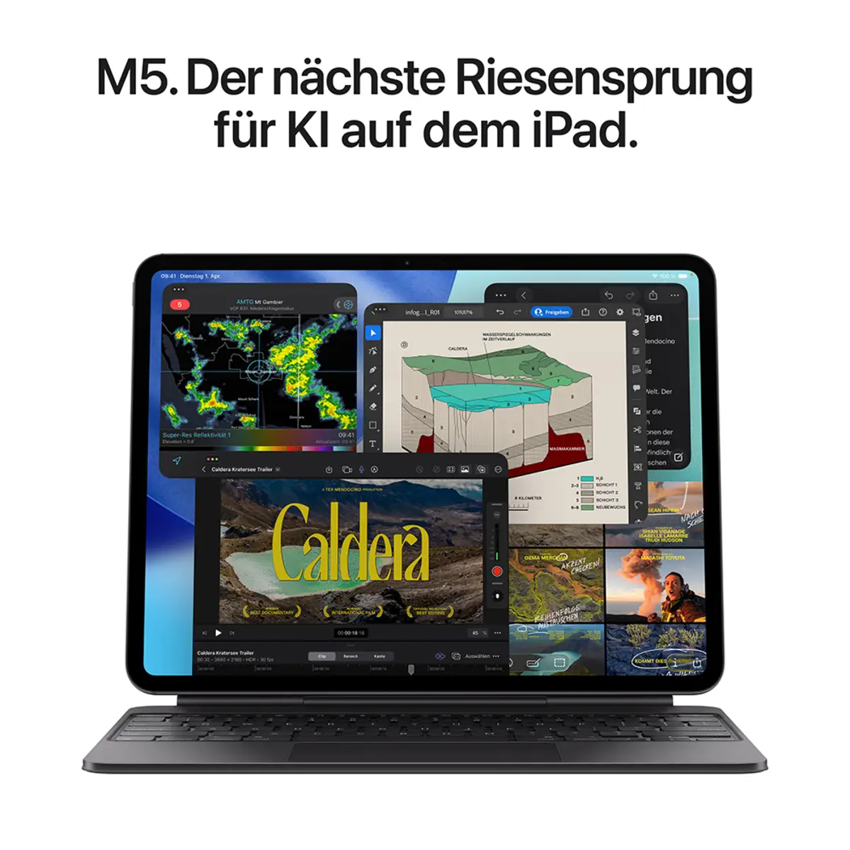 Apple iPad Pro 11" 256GB Standardglas Wi-Fi + Cellular silber