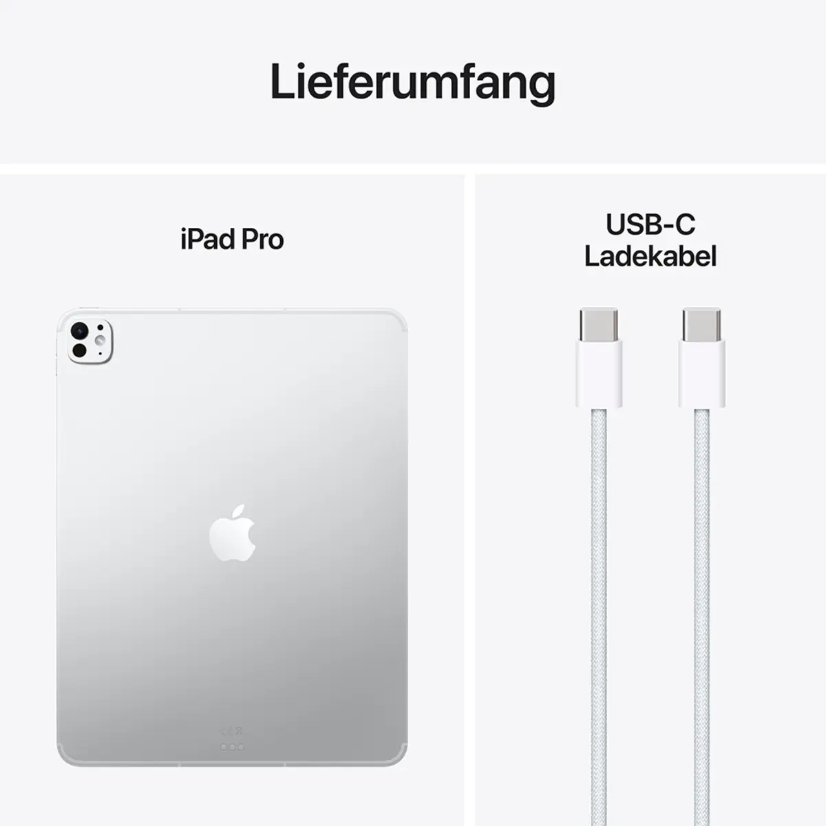 Apple iPad Pro 13" 256GB Standardglas Wi-Fi silber