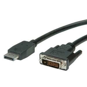 DisplayPort Anschlusskabel DisplayPort Stecker/DVI 24+1 Stecker schwarz 1m
