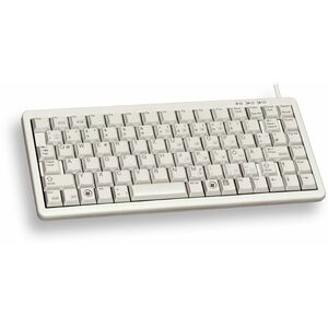 Tastatur G84-4100 PS/2/USB grau Tastatur-Layout US-Englisch