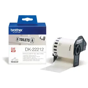 Endlosetiketten DK-22212, Film, weiß, 62mm x 15,24m für QL-500/ -550 / -650TD Etikettendrucker Endlosetiketten DK-22212, Film, weiß, 62mm x 15,24m für QL-500/ -550 / -650TD Etikettendrucker