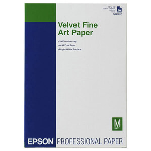 Fine Art Velvet Papier A3 Plus 329x423mm 20 Blatt