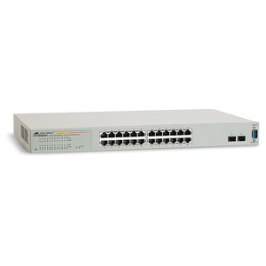 Allied 24x10/100/1000BaseT WebSmart Switch mit 2 unbestückten SFP Slots, 24 x 10/100/1000 + 2 x GBIC, managed