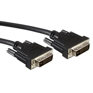 DVI cable 24+1 ST to 24+1 ST dual link black 2m DVI cable 24+1 ST to 24+1 ST dual link black 2m