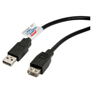 USB2.0 Kabel Typ A ST/BU geschirmt 1,8m schwarz